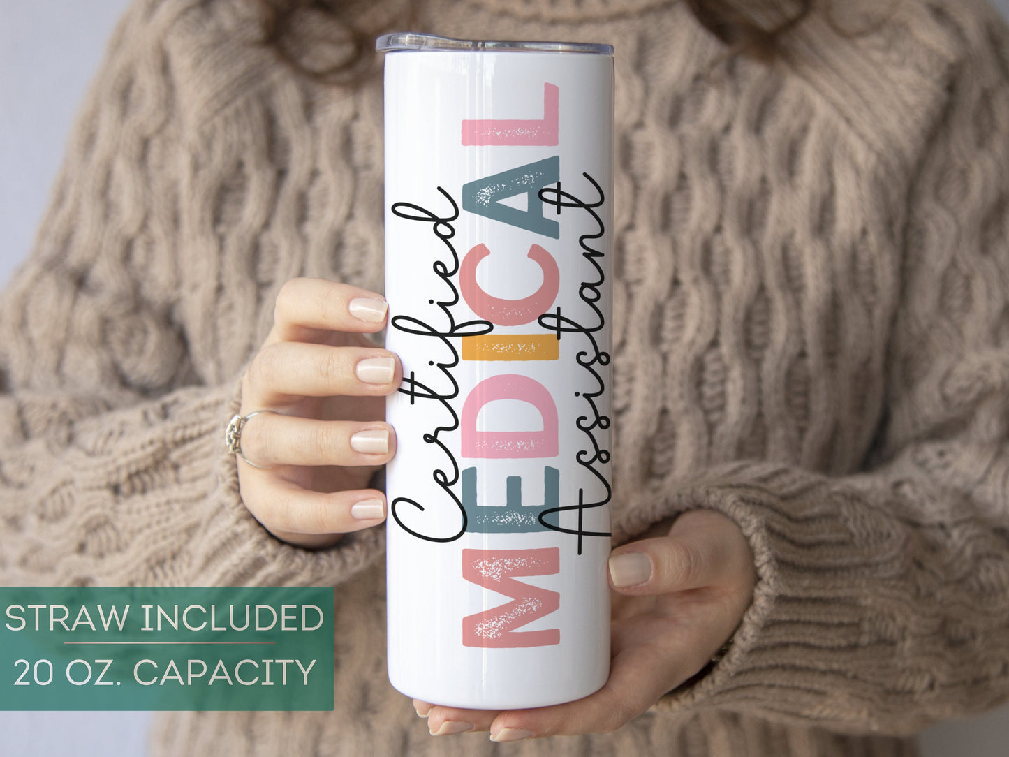 Personalized CMA Tumbler - Custom Certified Medical Assistant Cup Perfect Graduation Gift for Nurses