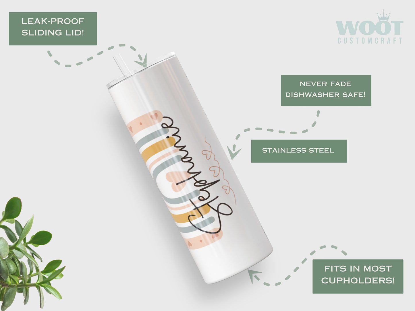 Custom BCBA Tumbler - Personalized Behavior Analyst Graduation Gift for Women