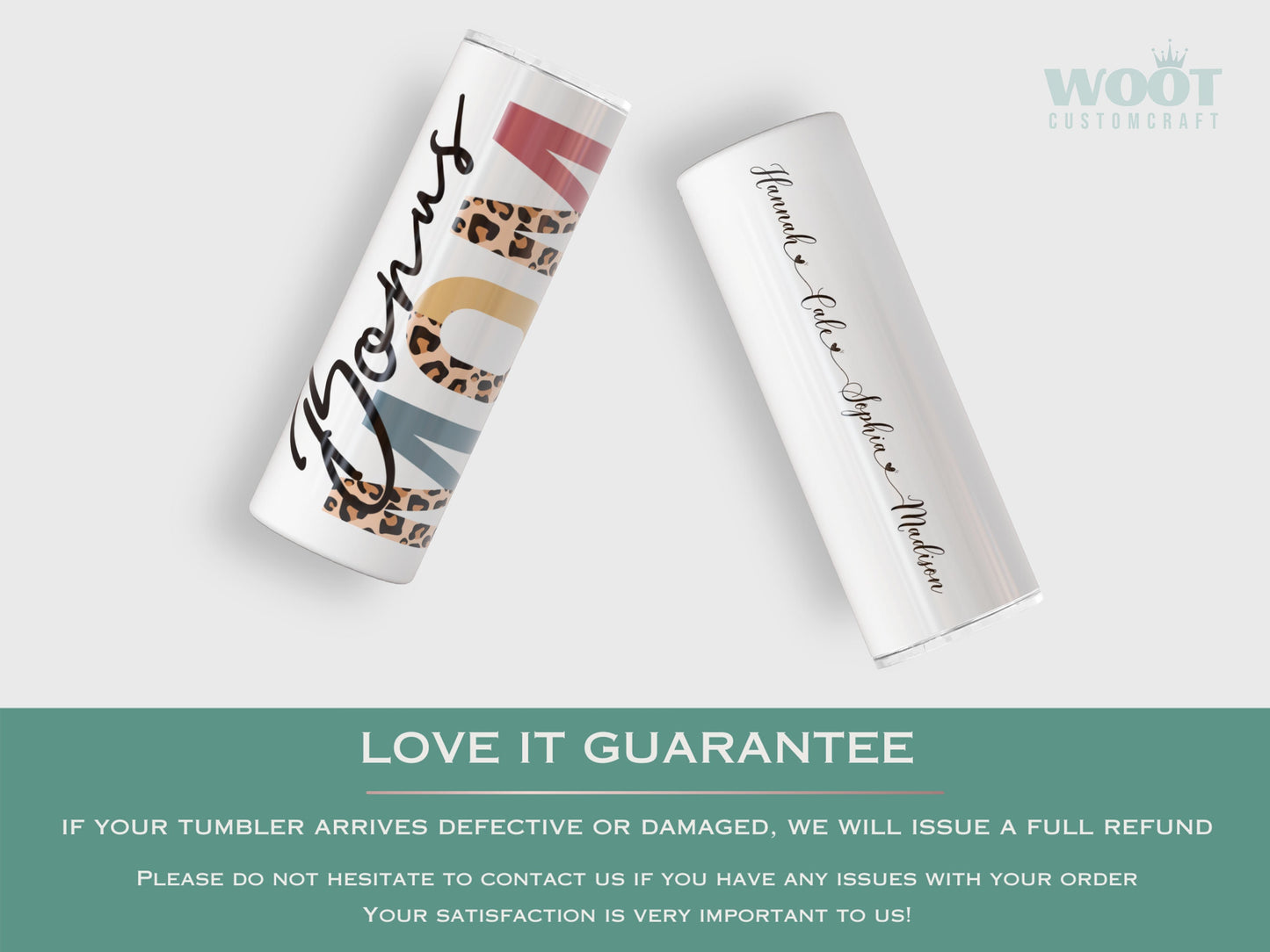 Personalized Bonus Mom Tumbler - Custom Gift with Kids' Names