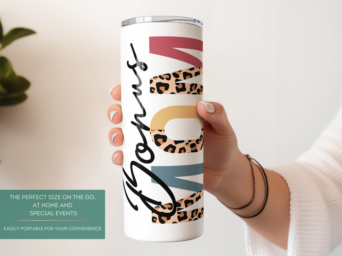 Personalized Bonus Mom Tumbler - Custom Gift with Kids' Names