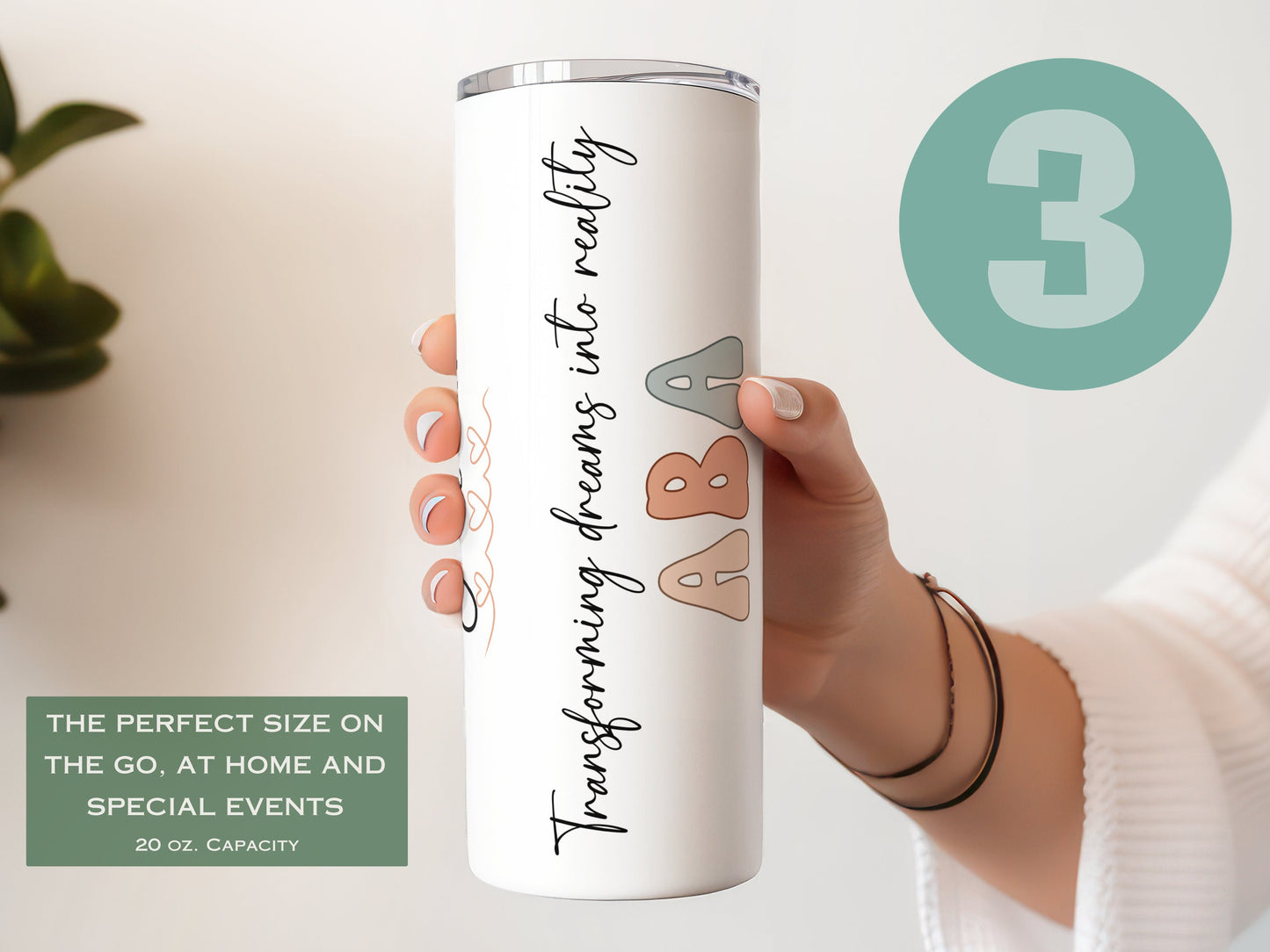 Custom BCBA Tumbler - Personalized Behavior Analyst Graduation Gift for Women