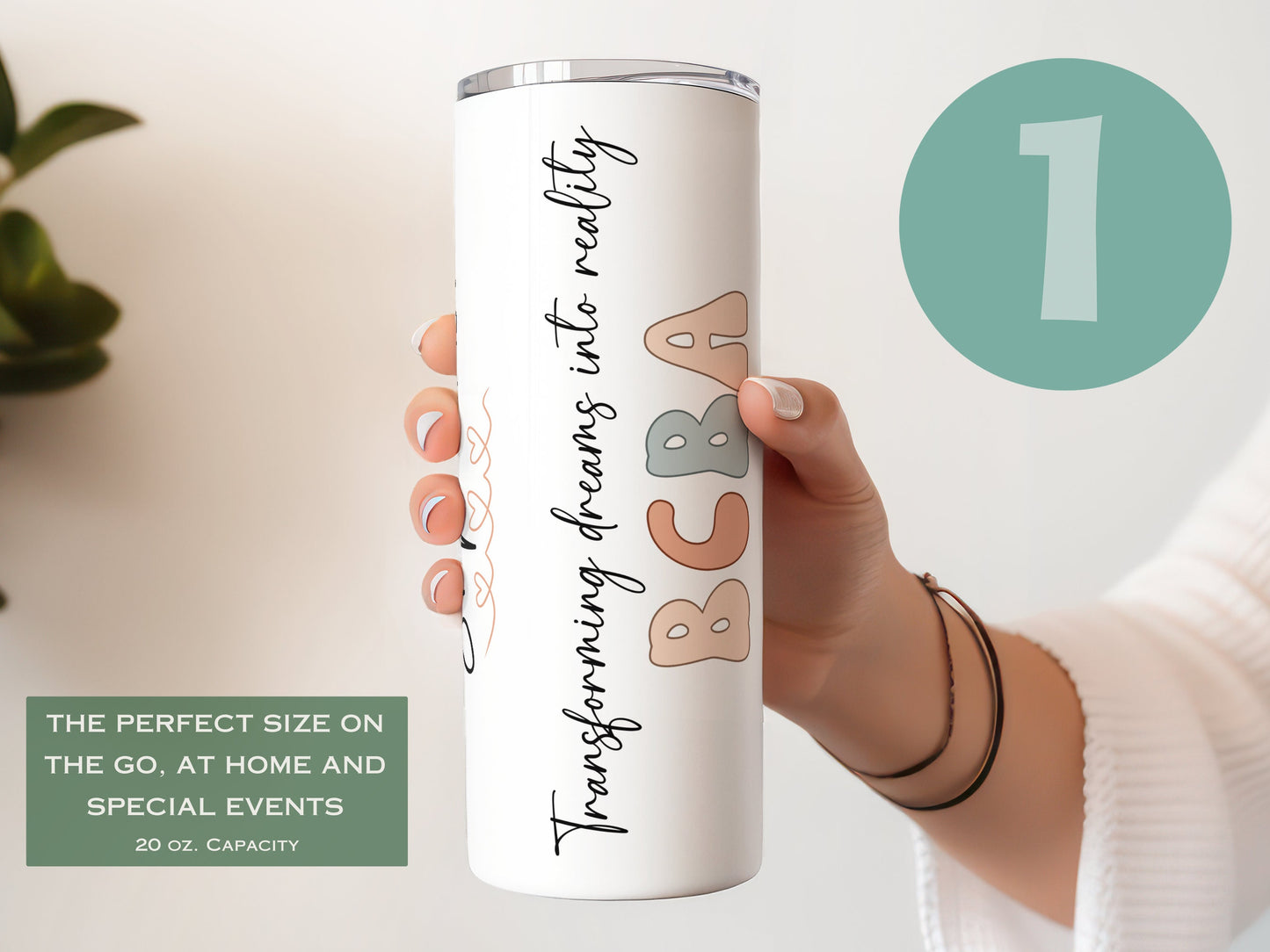Custom BCBA Tumbler - Personalized Behavior Analyst Graduation Gift for Women
