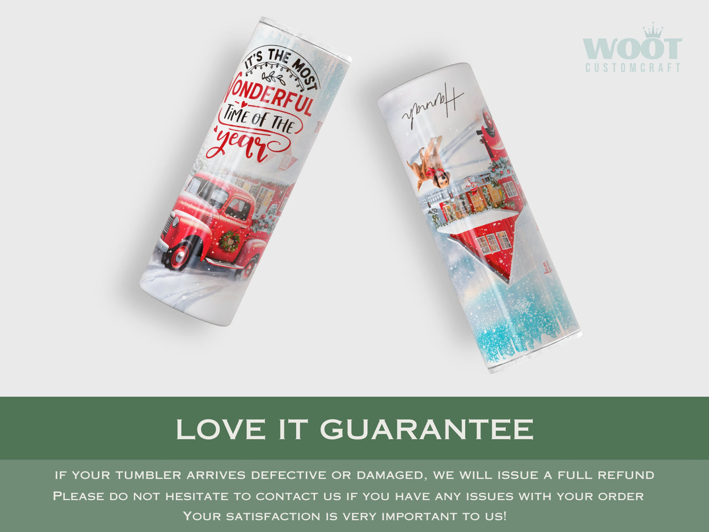 Personalized Christmas Tumbler - Holiday Drinkware & Winter Gift for Her