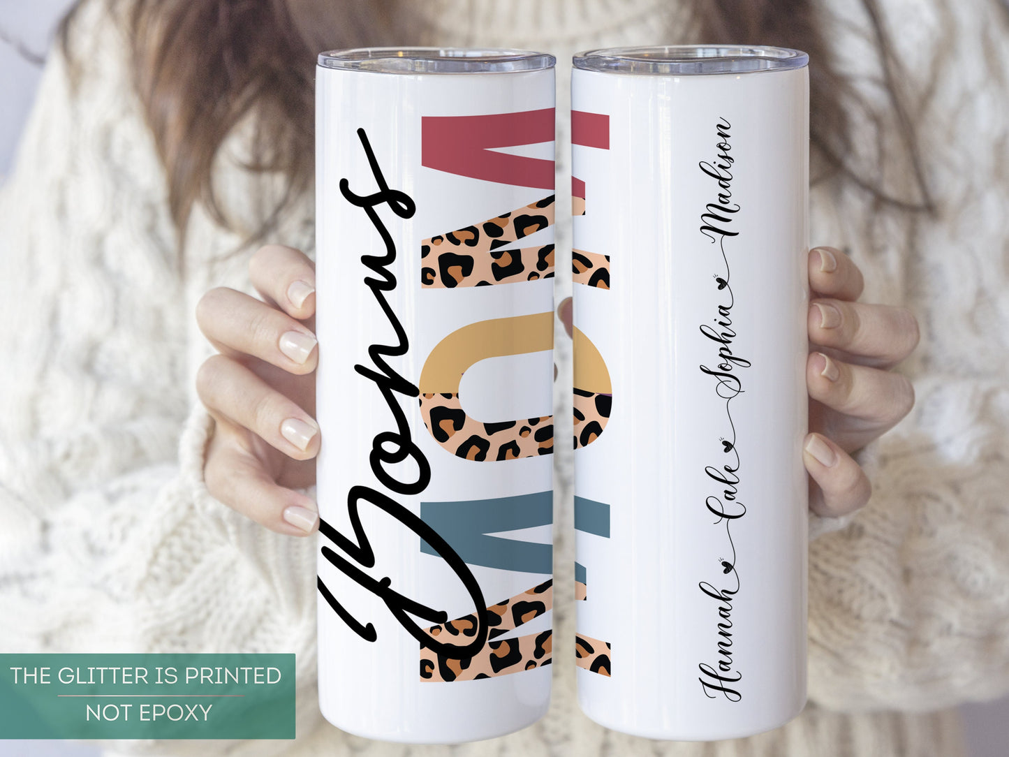 Personalized Bonus Mom Tumbler - Custom Gift with Kids' Names