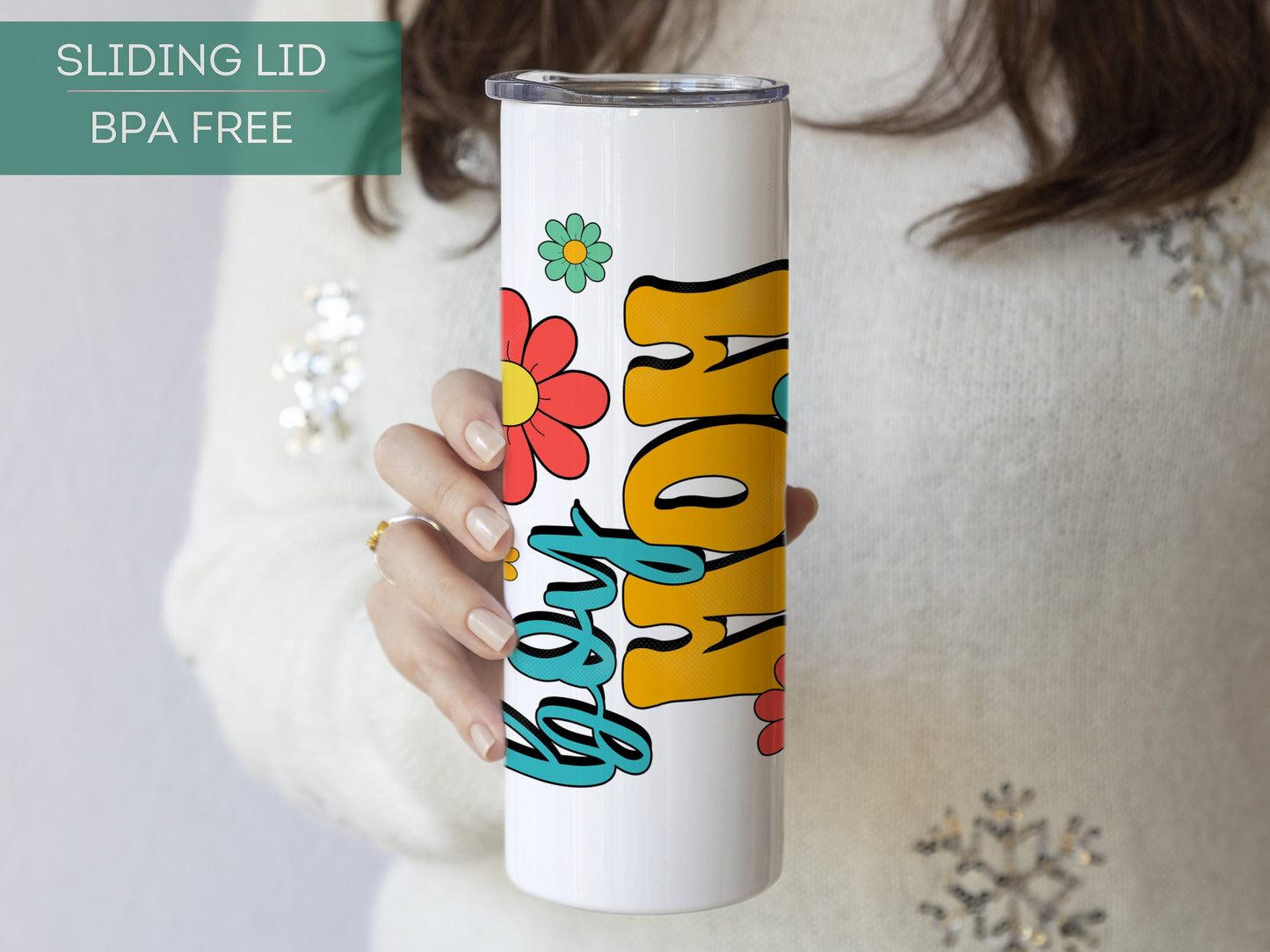 Personalized Boy Mama Tumbler - Custom Gift from Son for Moms