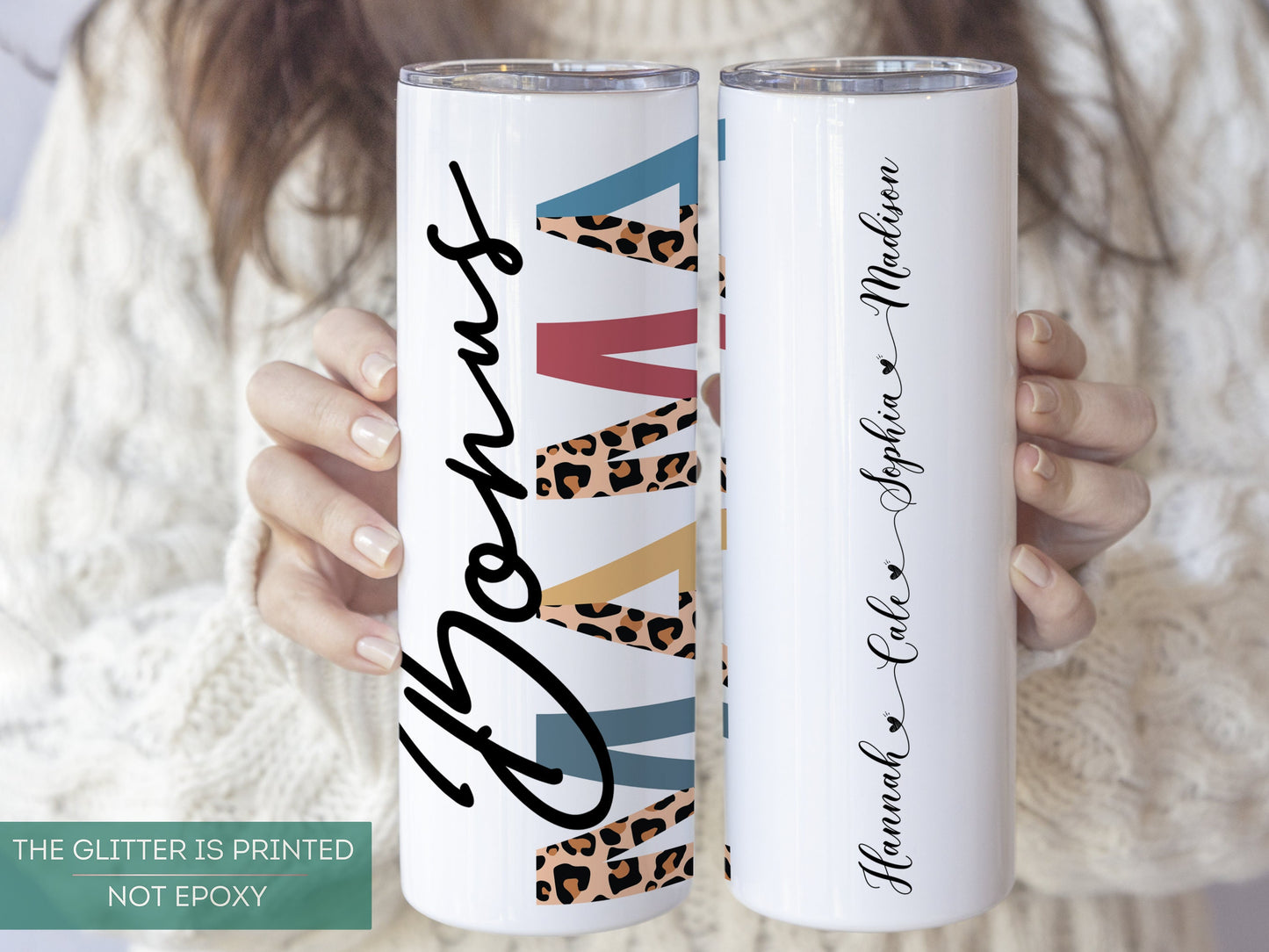 Personalized Bonus Mama Tumbler with Kids' Names - Thoughtful Gift Travel Cup for Bonus Moms