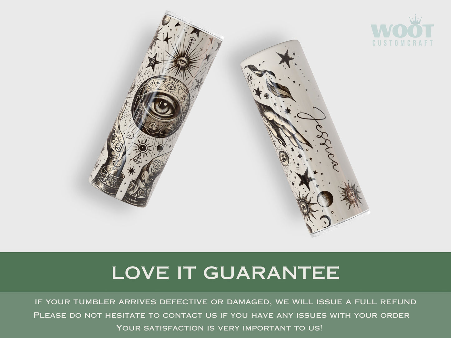 Personalized Witch Hand Tumbler - Witches Brew Magic Design for Her