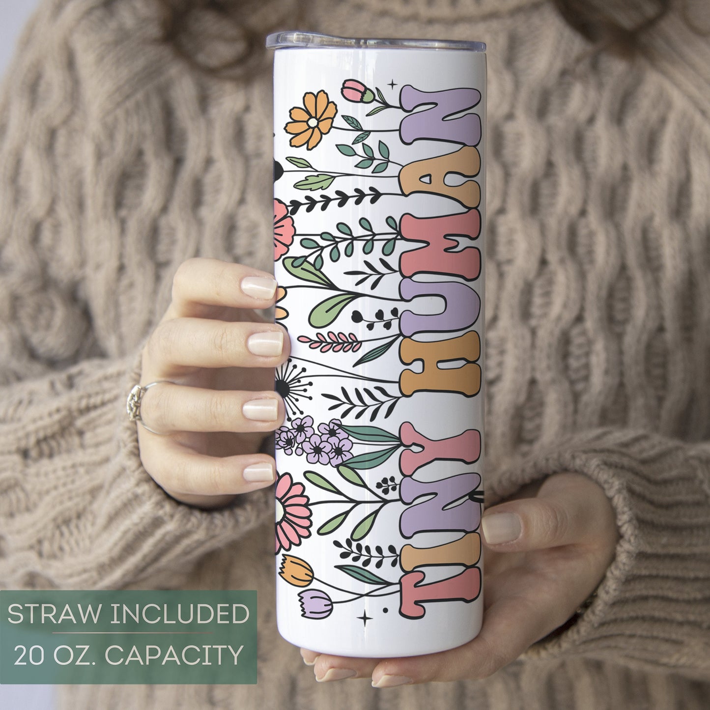 Personalized Tiny Human Tamer Tumbler - Custom Gift for Preschool Teachers