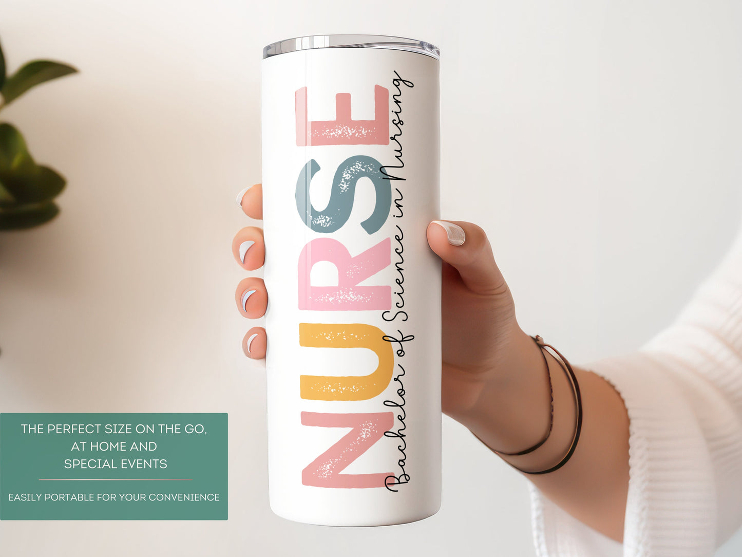 Bachelor of Nursing Gift Personalized, BSN Nursing Graduation Tumbler, Custom Nursing Degree Cup, Bachelor Of Science In Nursing Graduation