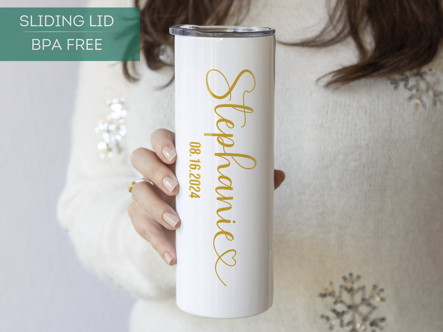 Personalized Bride Tumbler - Custom Wedding Gift for Bride and Groom