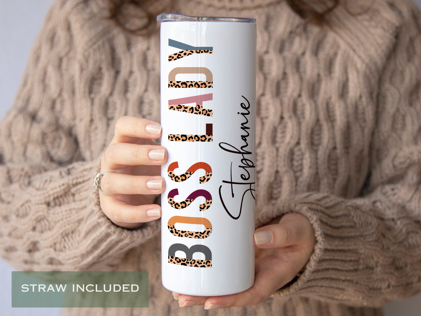 Personalized Boss Lady Tumbler - Custom Gift for Women and Managers