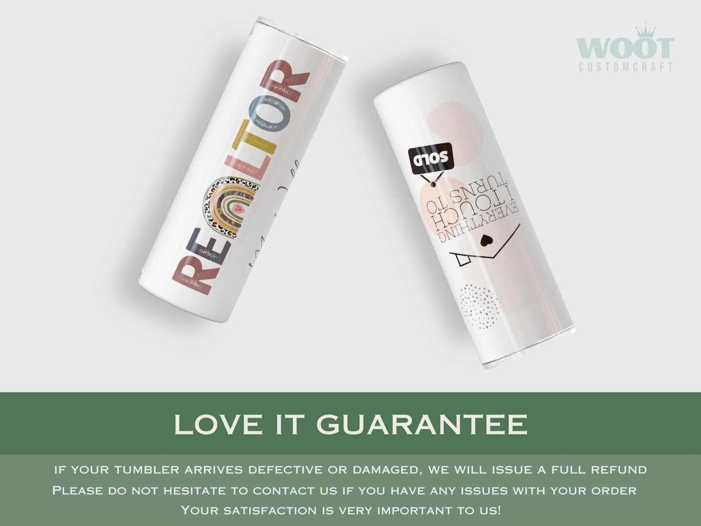 Personalized Realtor Tumbler - Perfect Gift for Real Estate Agents and Closing Thank You