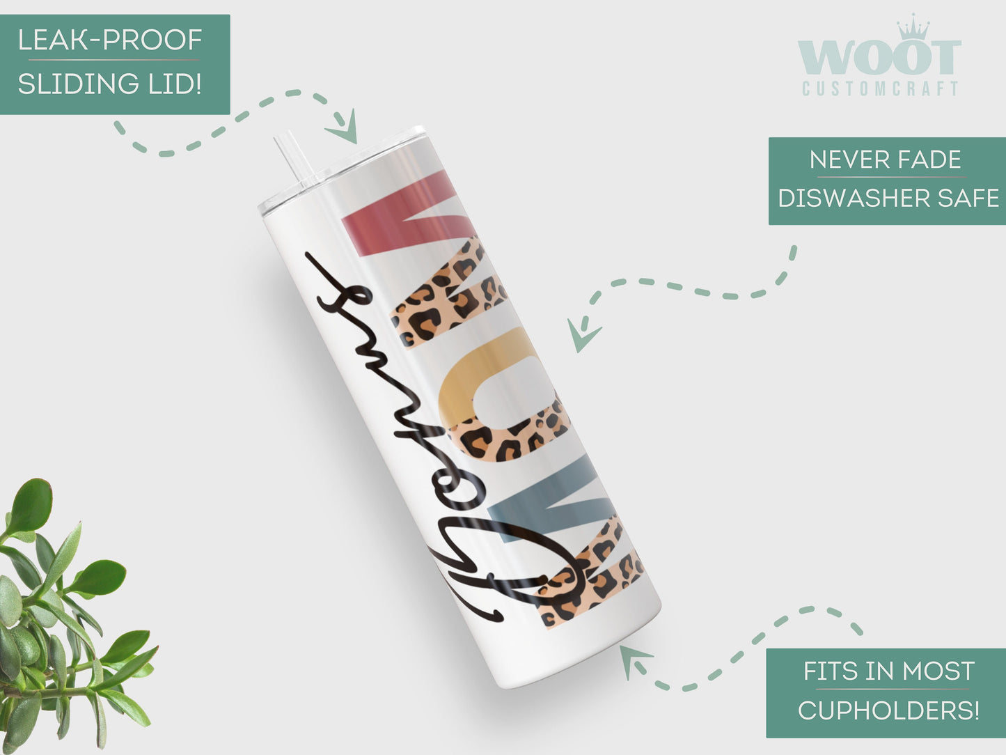 Personalized Bonus Mom Tumbler - Custom Gift with Kids' Names
