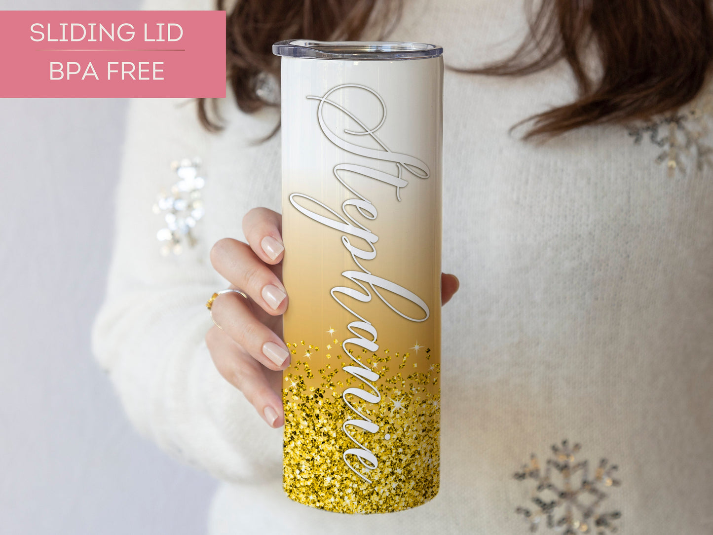 Personalized 60th Birthday Tumbler - 60 and Fabulous Gift Cup for Her