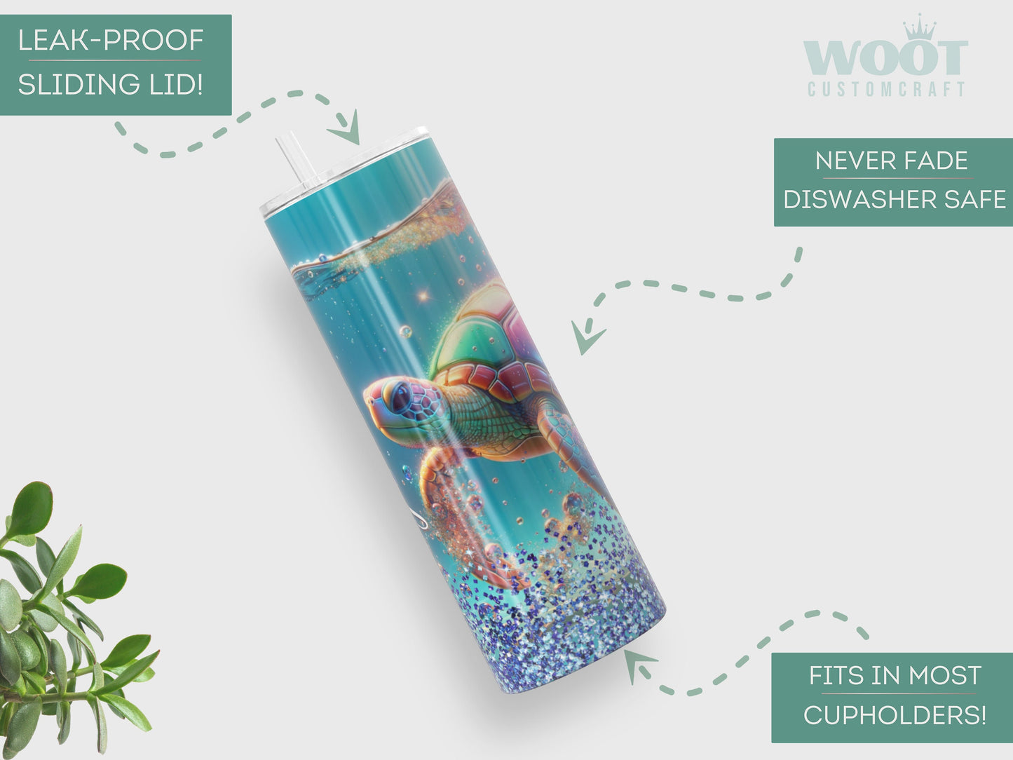 Personalized Sea Turtle Tumbler - Perfect Gift for Turtle Lovers and Unique Travel Cup for Her