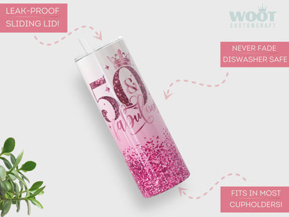 Personalized 50th Birthday Tumbler - Fabulous Gift Cup for Her | Perfect 50th Celebration Favor