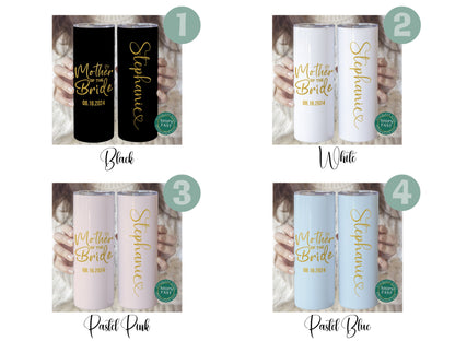 Mother of the Bride Tumbler Personalized, Mother of Bride Cup, Mother of the Groom Tumbler, Mother of the Bride Gift, Mother Bride Tumbler