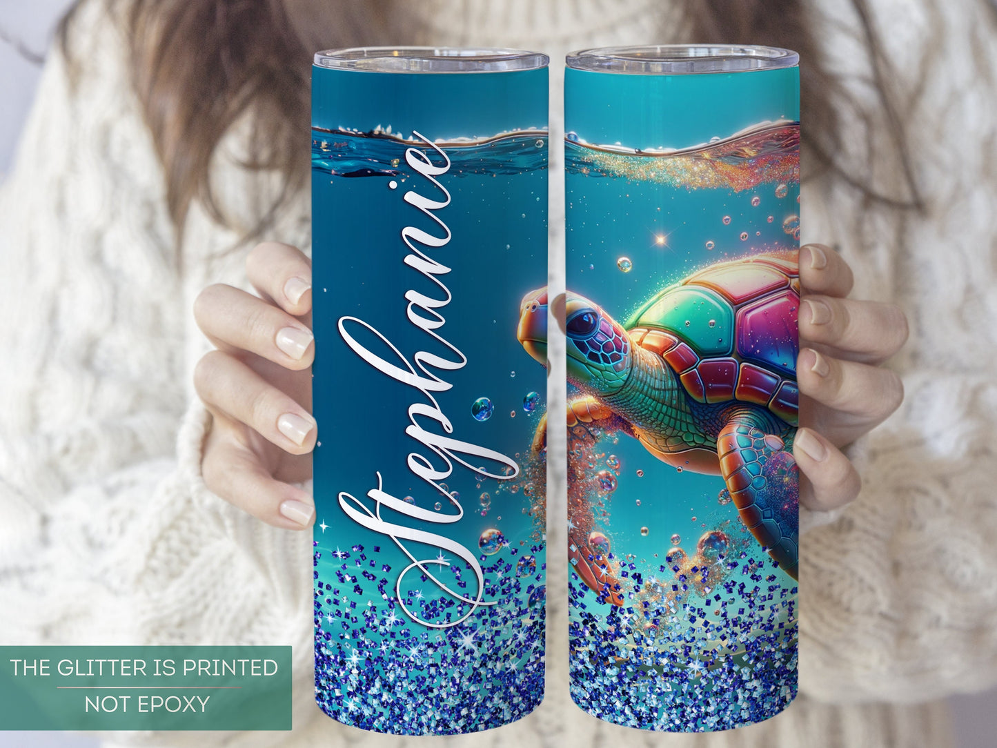 Personalized Sea Turtle Tumbler - Perfect Gift for Turtle Lovers and Unique Travel Cup for Her