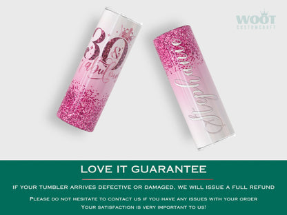 Personalized 30th Birthday Tumbler - Fabulous Gift for Her