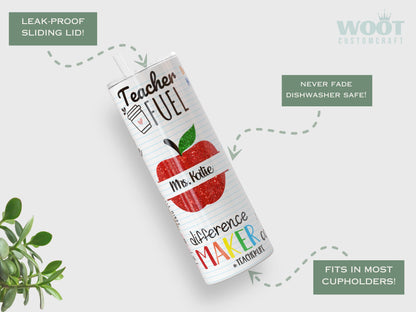 Personalized Teacher Tumbler - Cute Back-to-School Gift | Teacher Appreciation Travel Cup