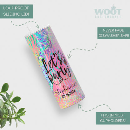 Personalized Party Tumbler - Custom Travel Cup for Celebrations