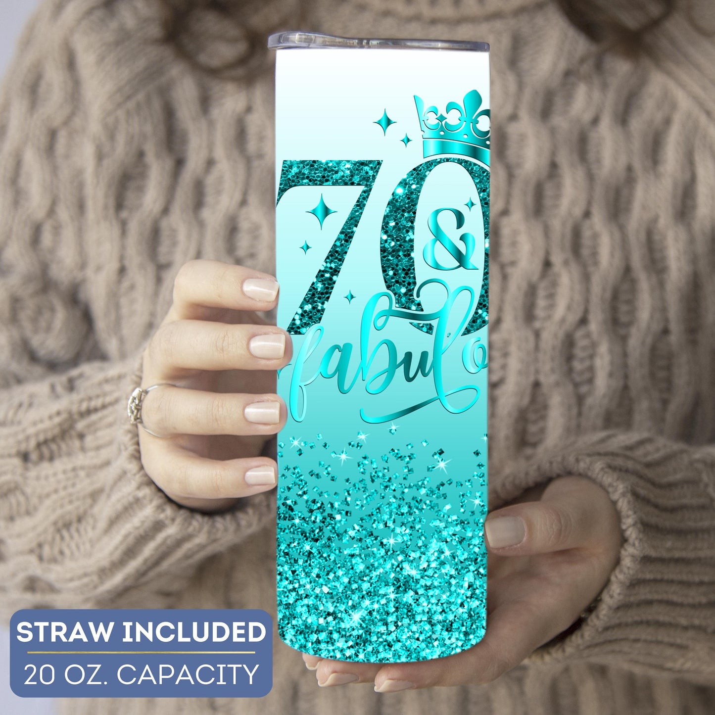 Custom 70 birthday tumbler