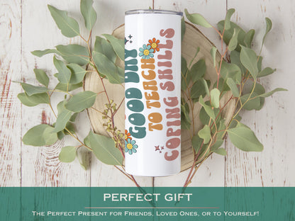 Personalized School Counselor Tumbler - Retro Gift for Psychologists and Therapists