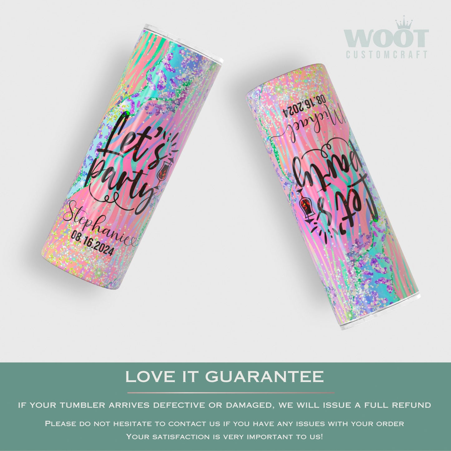 Personalized Party Tumbler - Custom Travel Cup for Celebrations