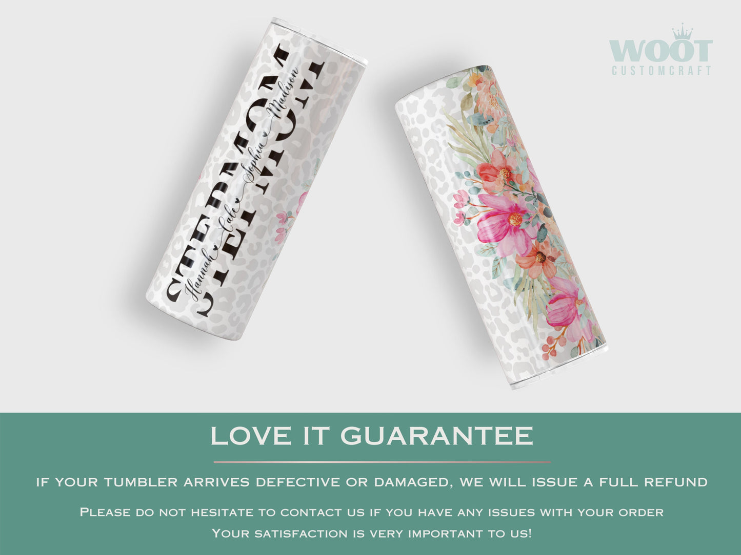 Personalized Stepmom Tumbler - Custom Gift from Step Kids