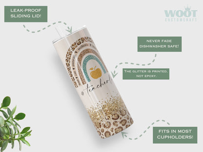 Personalized Teacher Life Tumbler - Custom Appreciation Gift for Educators