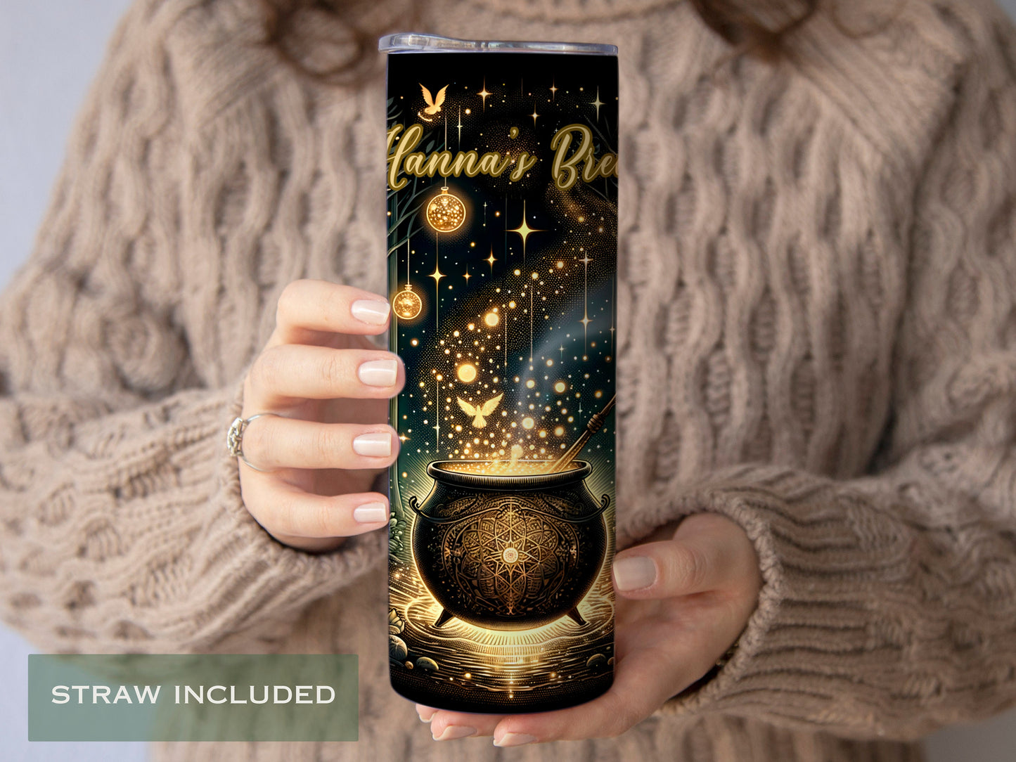 Personalized Halloween Tumbler Witch Gift Idea for Witch Lover