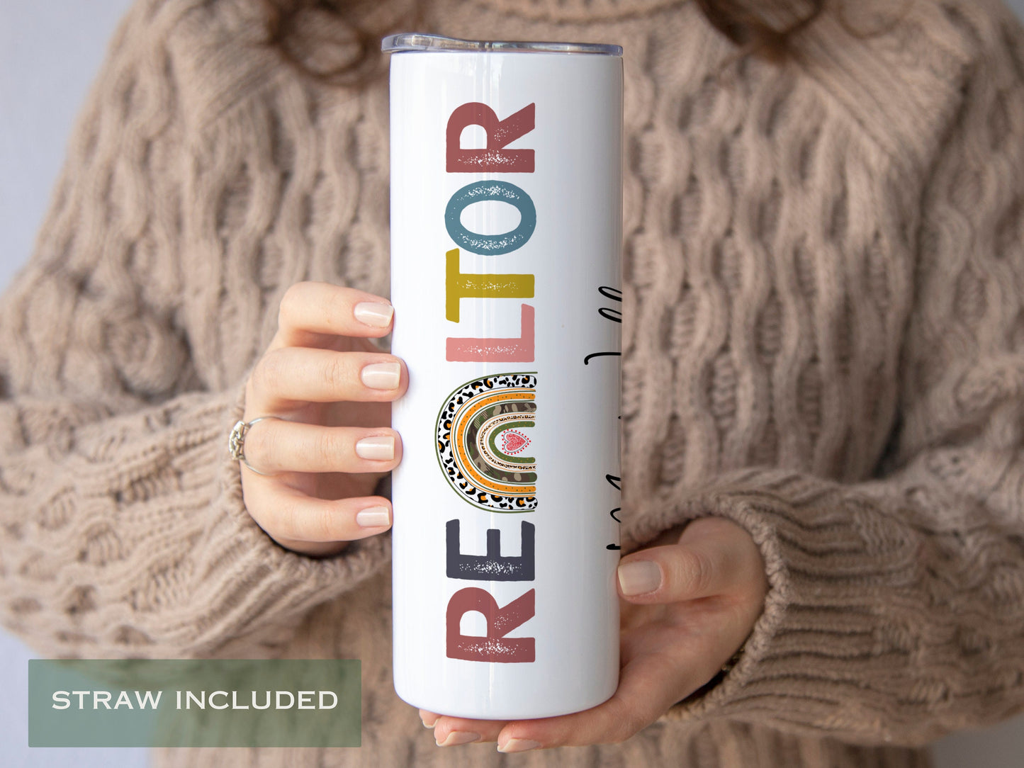 Personalized Realtor Tumbler - Perfect Gift for Real Estate Agents and Closing Thank You