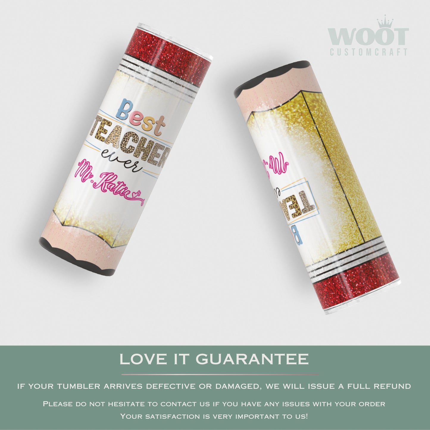 Personalized Teacher Tumbler - Gift for Teacher Appreciation