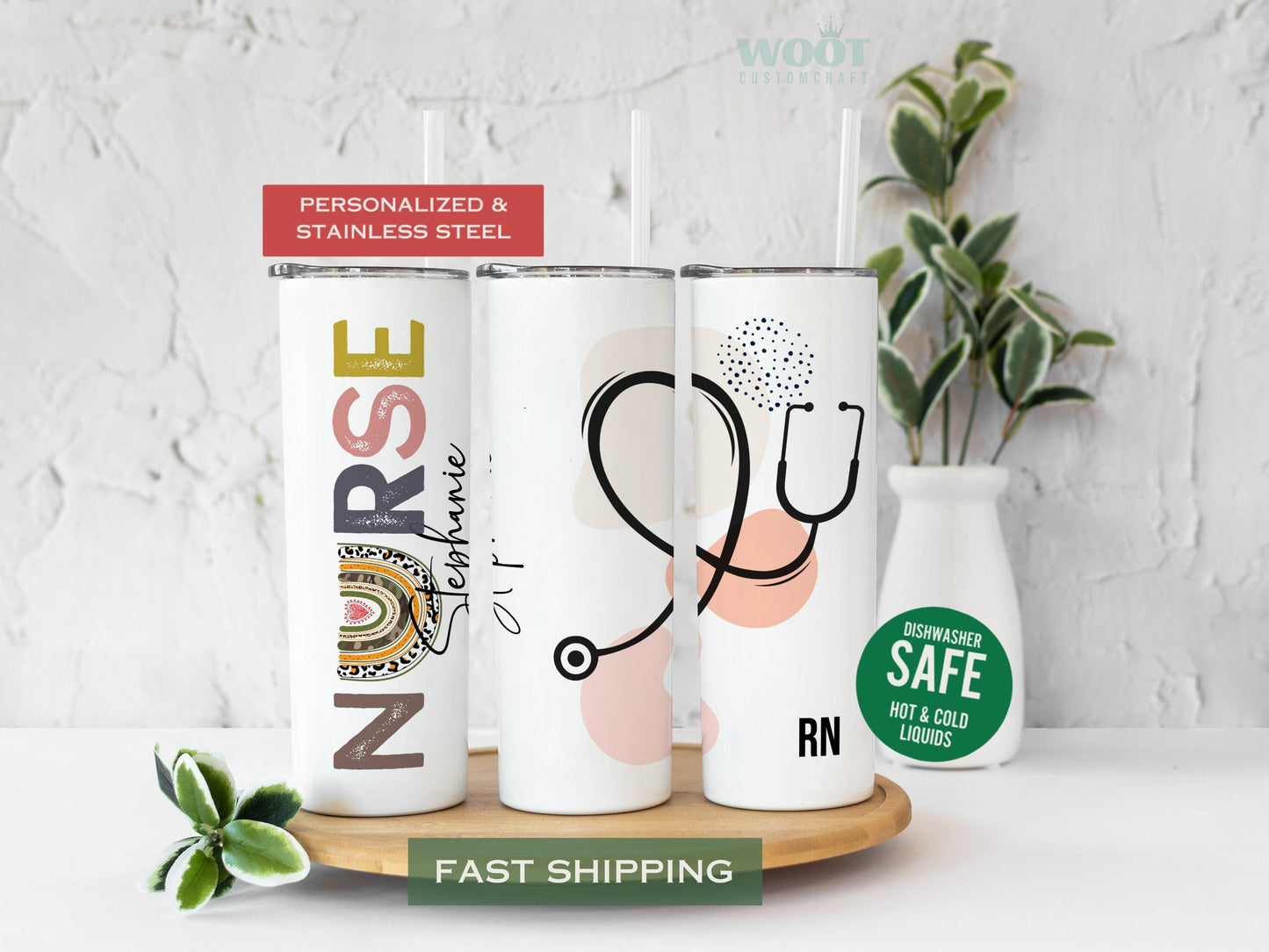 Personalized Nurse Tumbler - Graduation or Appreciation Gift