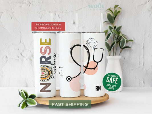 Personalized Nurse Tumbler - Graduation or Appreciation Gift