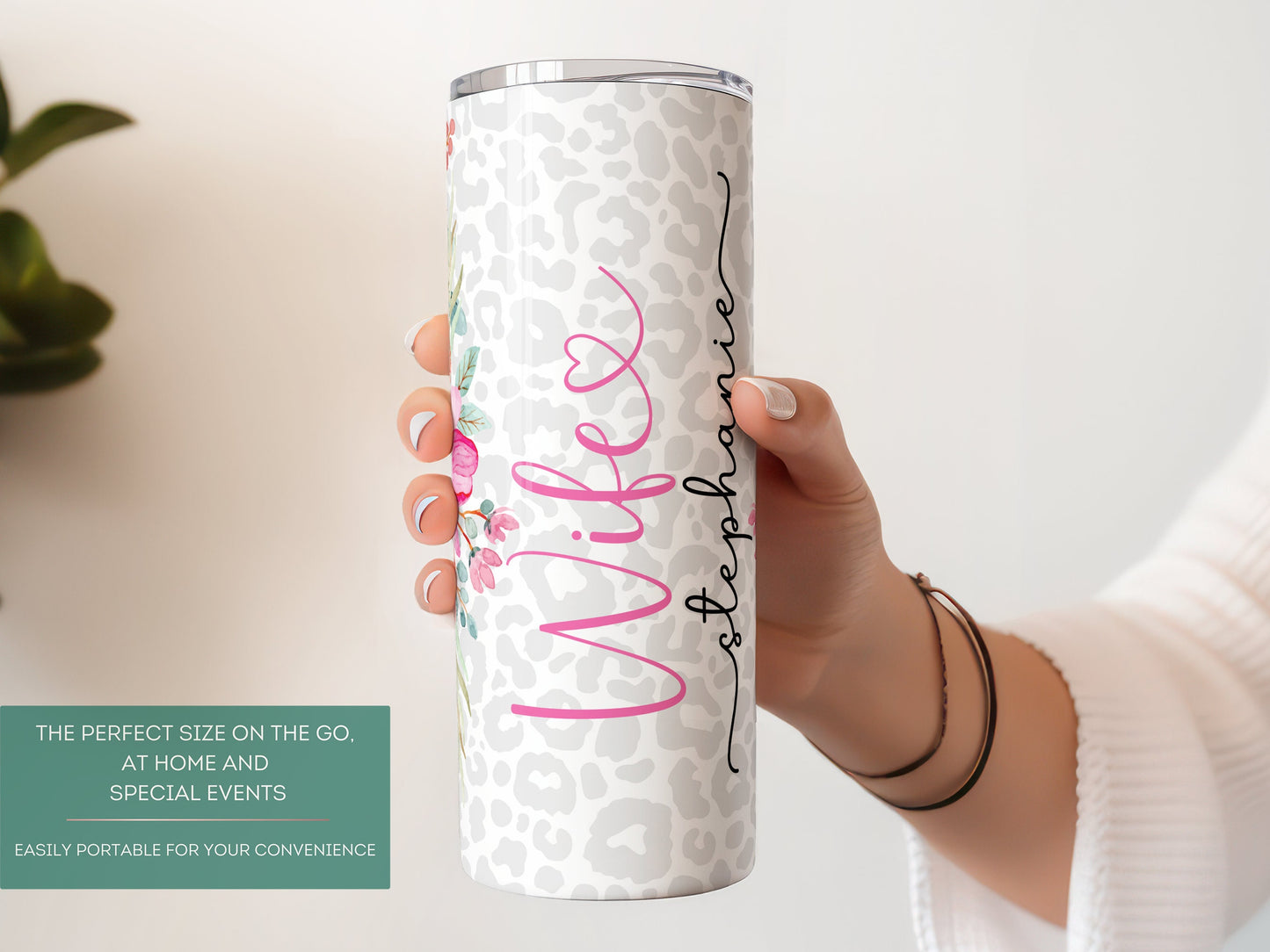 Personalized Wife Tumbler - Custom Travel Cup for Birthday Appreciation Gift