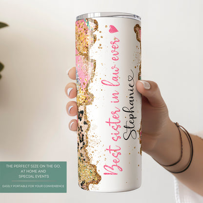 Personalized Sister-in-Law Tumbler - Best Sister-in-Law Ever Travel Cup Gift