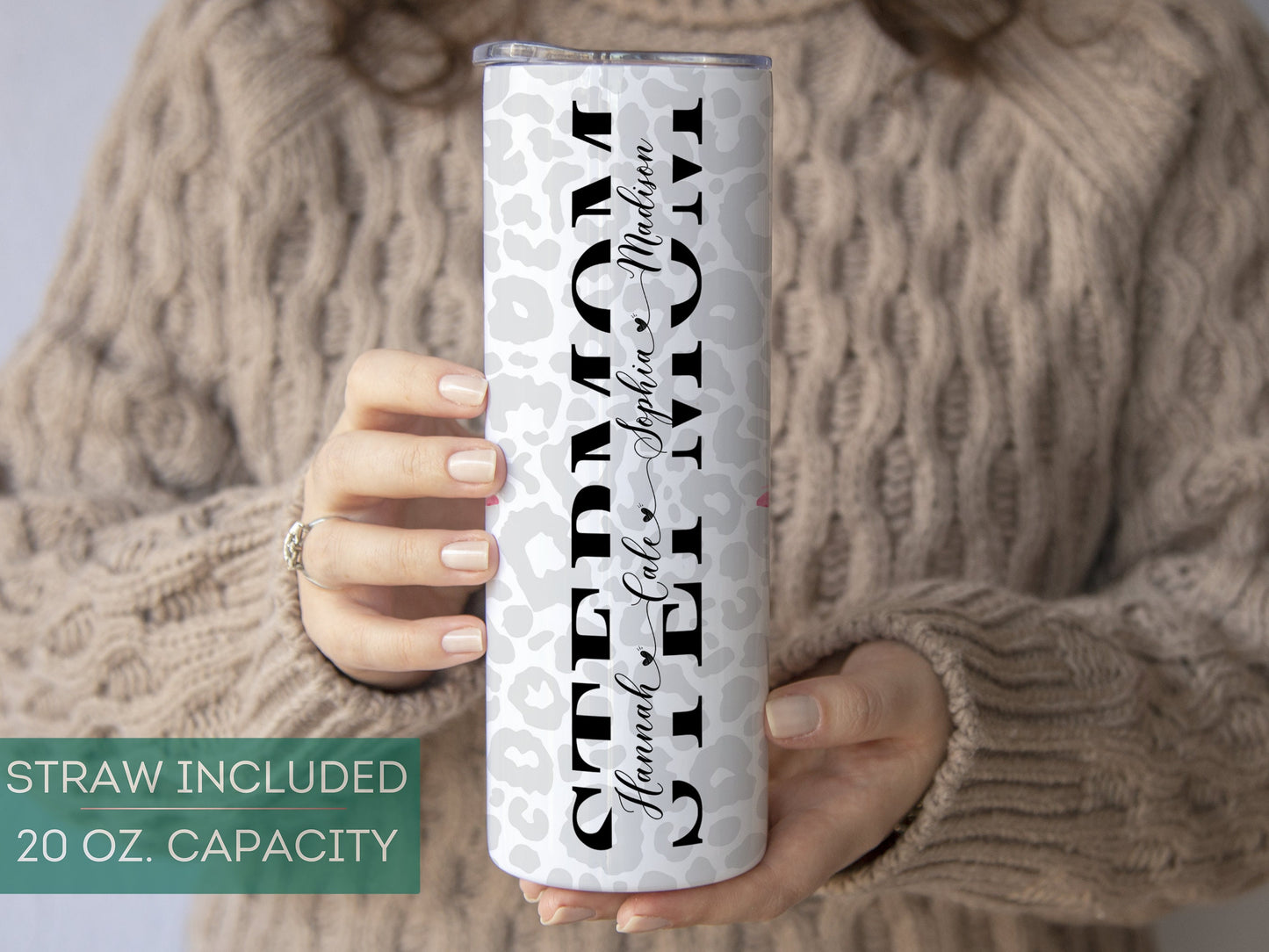 Personalized Stepmom Tumbler - Custom Gift from Step Kids