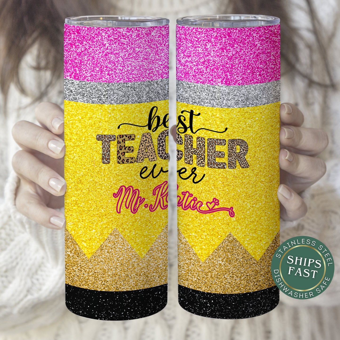Personalized Teacher Tumbler - Gift for Teacher Appreciation