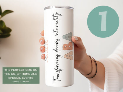 Personalized ABA Therapist Tumbler - Custom Gift for Behavior Analysts