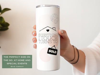 Personalized Realtor Tumbler - Perfect Gift for Real Estate Agents and Closing Thank You