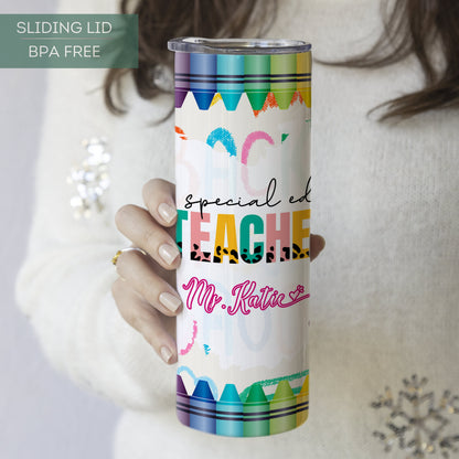 Personalized Tumbler for Special Education Teachers - Back to School Gift and Appreciation Keepsake