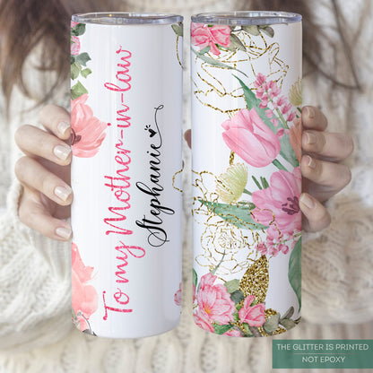Personalized Tumbler for Mother-in-Law - Unique Gift from Son or Daughter-in-Law