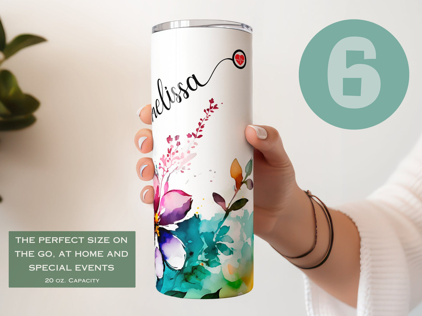 Personalized Nurse Tumbler with Stethoscope Design - Nurse Appreciation Gift & Travel Mug