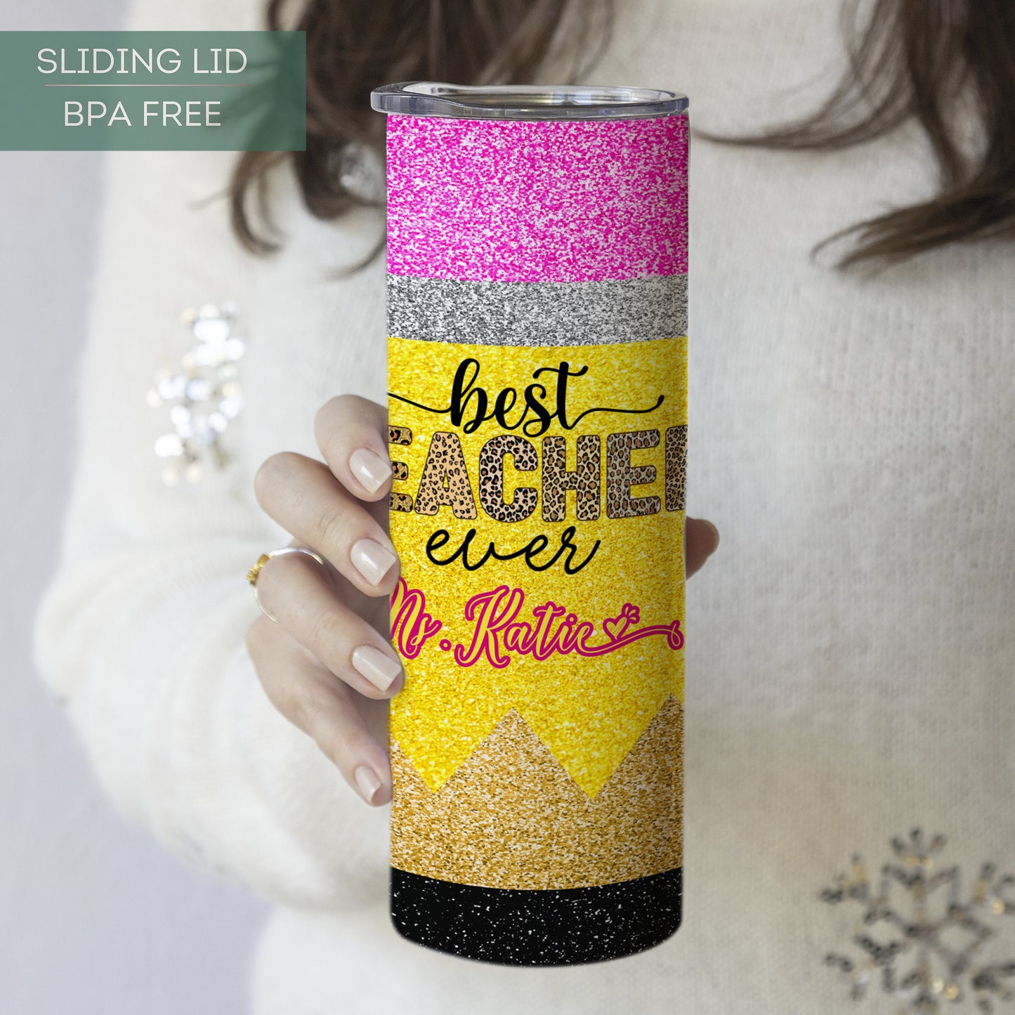 Personalized Teacher Tumbler - Gift for Teacher Appreciation