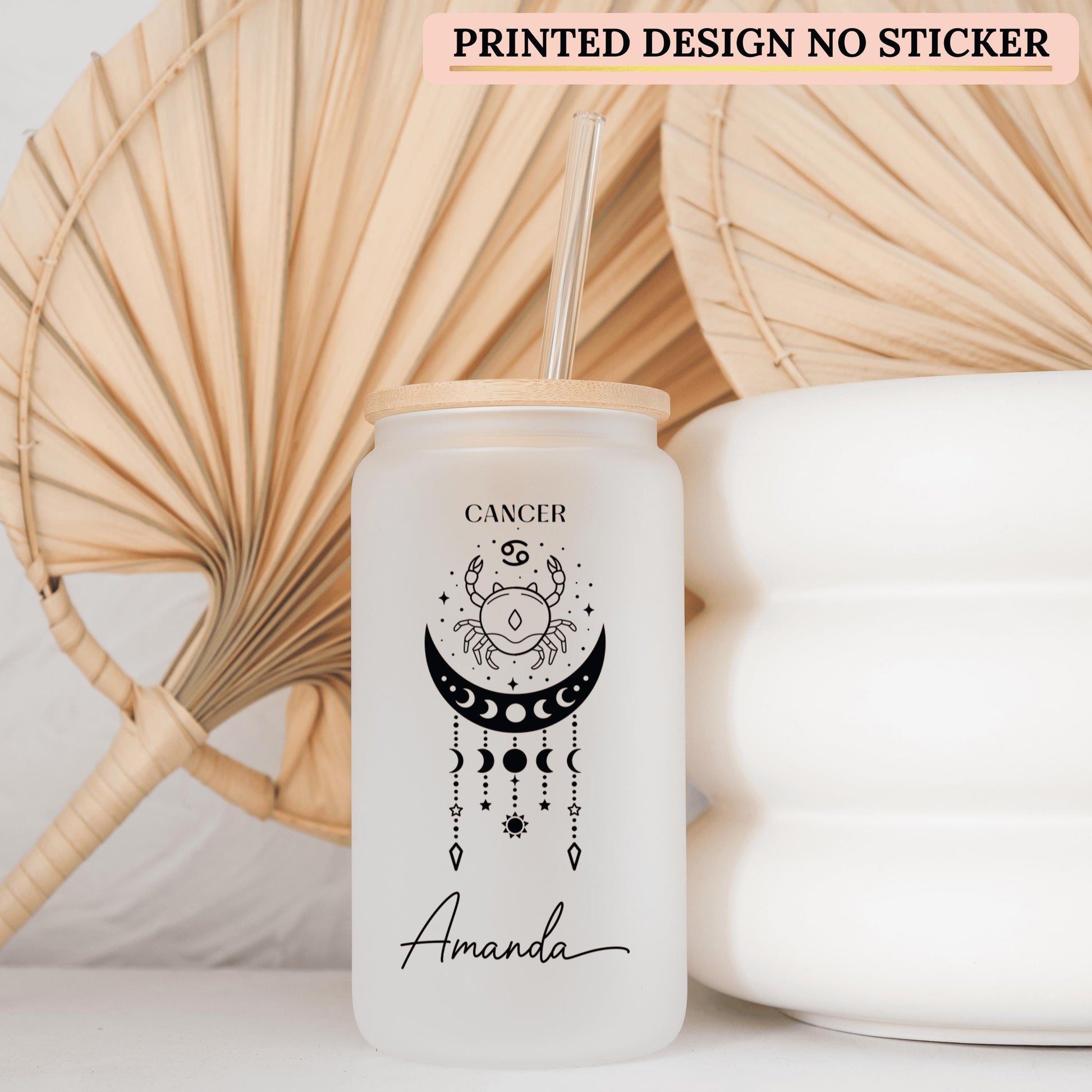 Personalized astrology iced coffee cup designed for zodiac enthusiasts ideal for daily use or special occasions