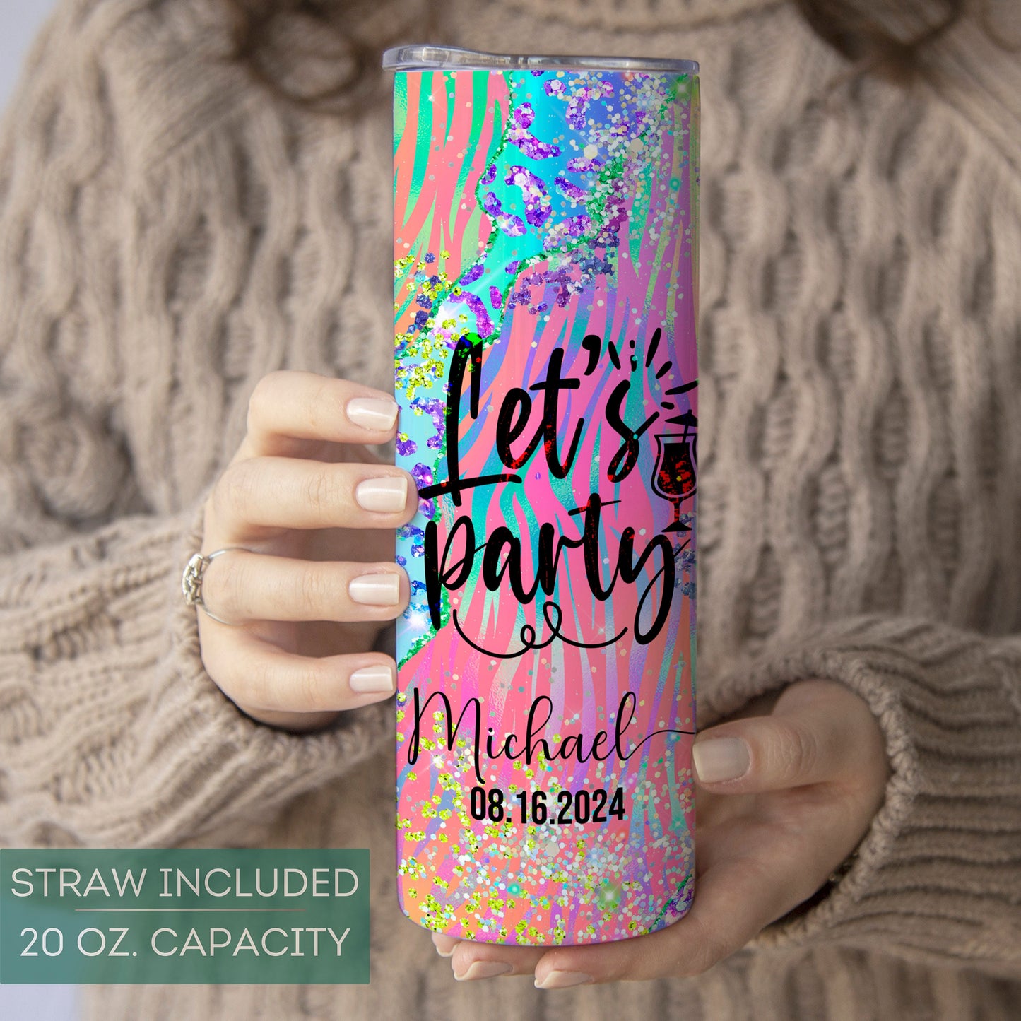 Personalized Party Tumbler - Custom Travel Cup for Celebrations