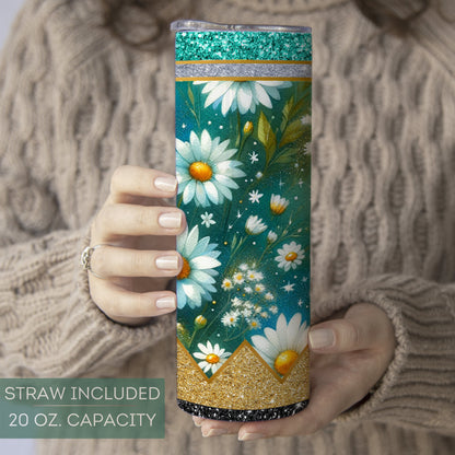 Personalized Teacher Daisy Tumbler - Teacher Appreciation Gift for Back to School