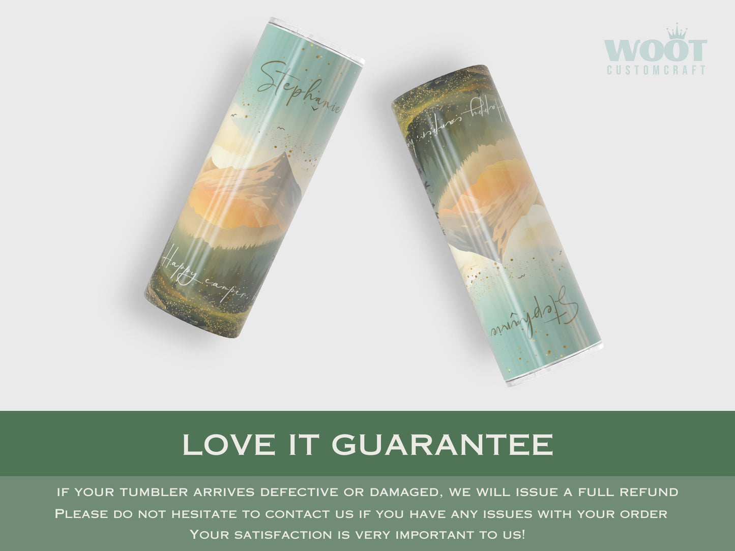 Personalized Camping Tumbler - Custom Camper Gift for Family Vacations