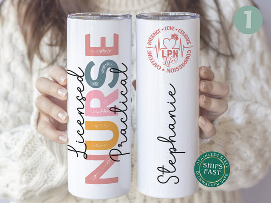 Personalized LPN Tumbler - Graduation Gift for Licensed Practical Nurses
